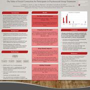 The Value of Social Connection for Participants in Psychosocial Group Treatments