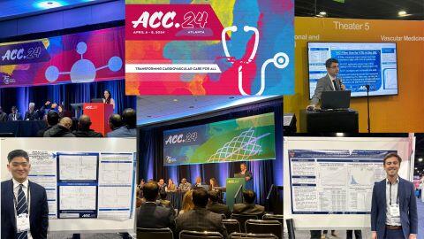 Photos of Vascular Section members presenting at ACC