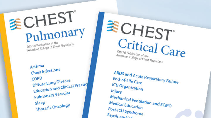 Logo for Chest, the journal in which the featured research was published