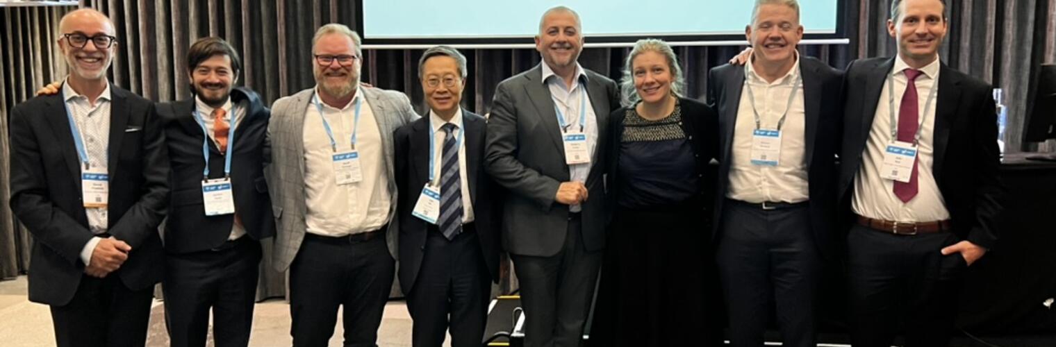 Dr. Strom and other scientists at the Cardiology Society of Australia and New Zealand conference